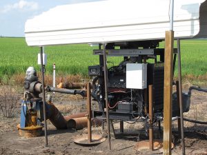 Aquarius pump control unit on a diesel pump in field